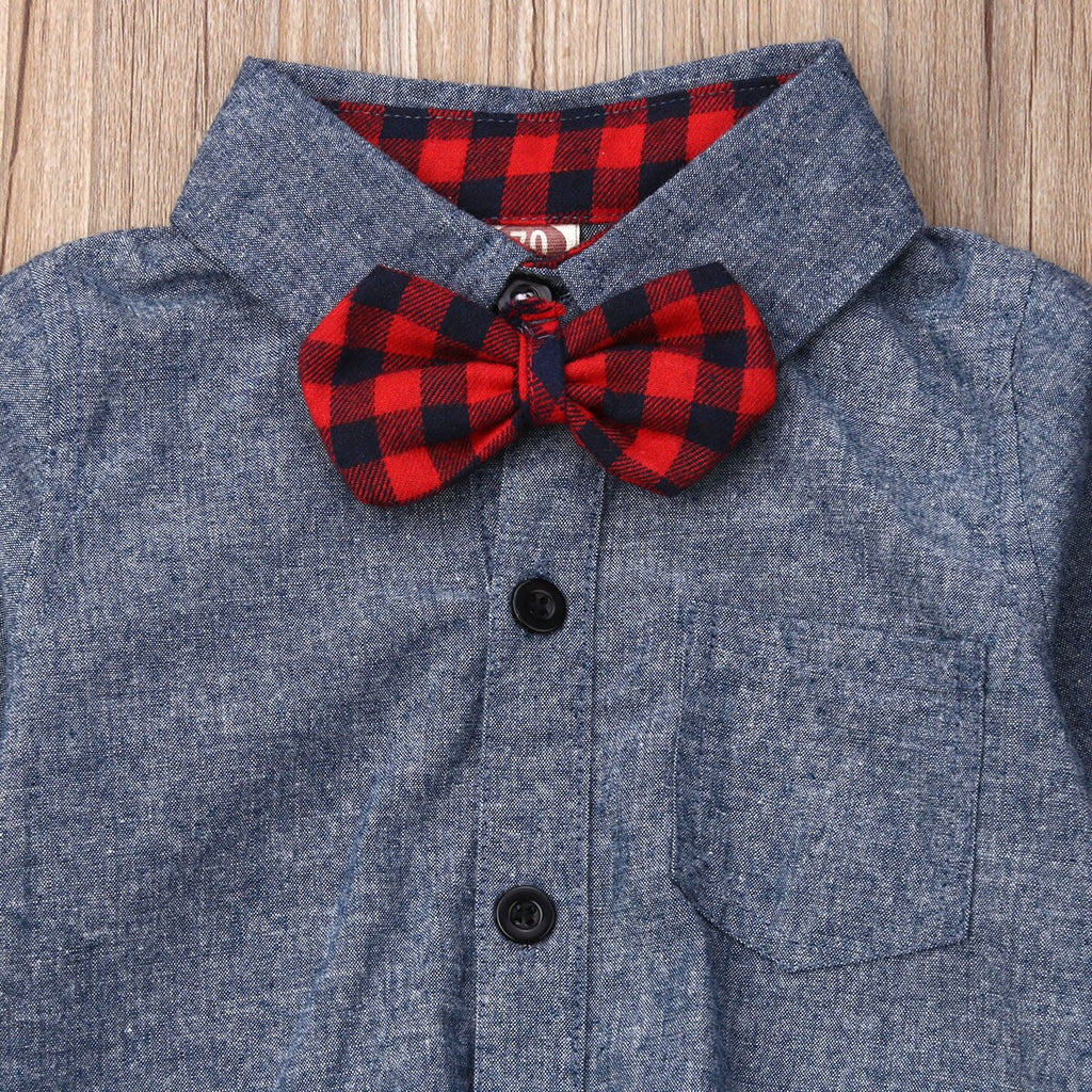 0 24M New Infant Kids Baby Boys Gentleman Clothes