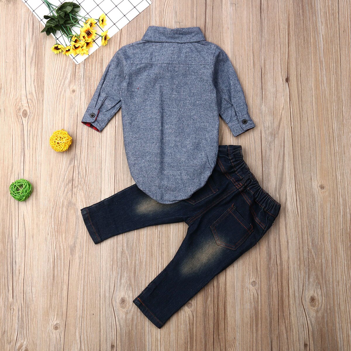 0 24M New Infant Kids Baby Boys Gentleman Clothes