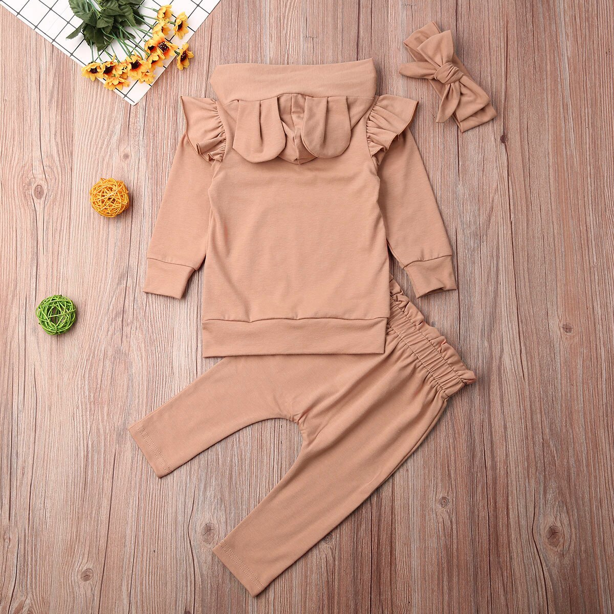 0 24M Newborn Baby Kids Girls Autumn Clothes Sets