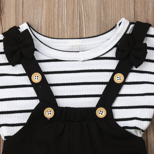 0 4T Little Girls 2Pcs Summer Outfits Toddler Kids