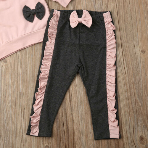 0 4T Little Girls Clothes Set Toddler Kid Baby