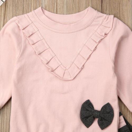 0 4T Little Girls Clothes Set Toddler Kid Baby