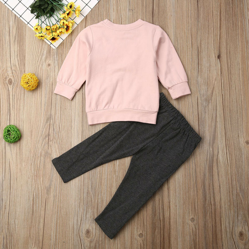 0 4T Little Girls Clothes Set Toddler Kid Baby