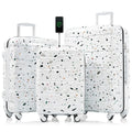 3-piece Luggage Set, 20-inch USB Airline Certified Carry-on ABS+PC