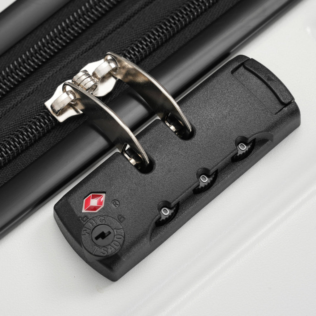 5-Piece ABS Hardshell Luggage Set with Half-Opening Cases and Double