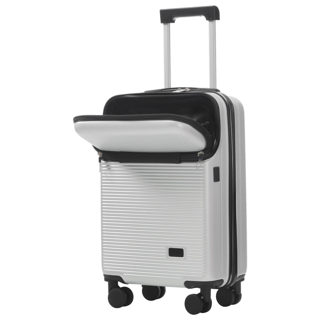 5-Piece ABS Hardshell Luggage Set with Half-Opening Cases and Double