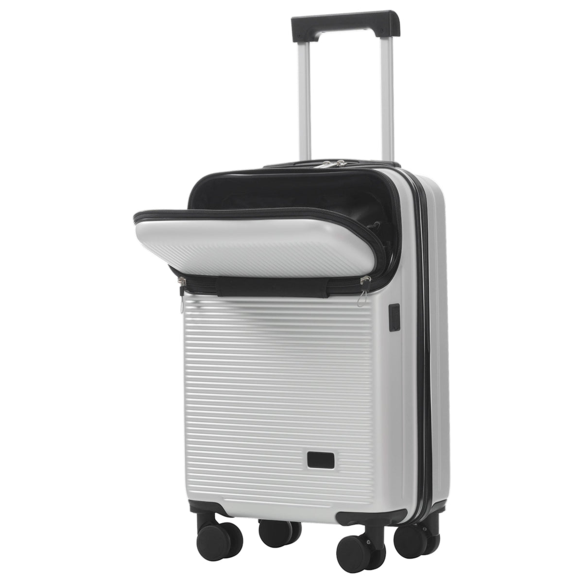 5-Piece ABS Hardshell Luggage Set with Half-Opening Cases and Double