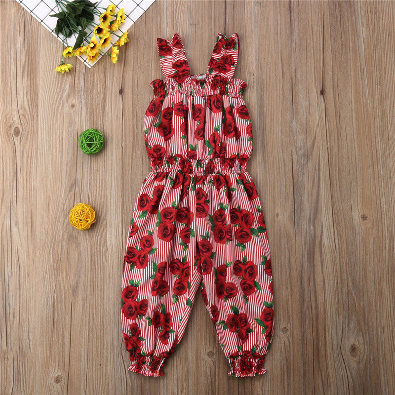 1-6Y Cute Summer Kids Baby Girl Clothes Floral