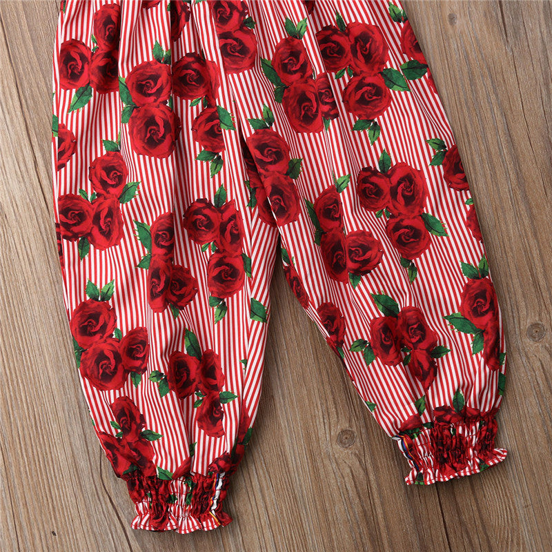 1-6Y Cute Summer Kids Baby Girl Clothes Floral