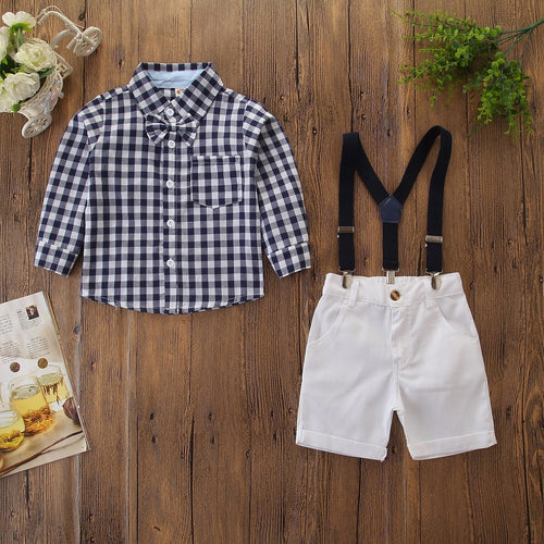 1 6Y Gentleman Infant Kids Baby Boys Clothes Sets