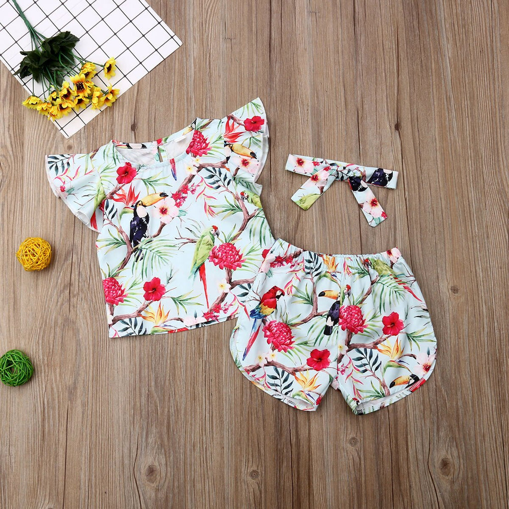 1 6Y Summer Cute Infant Kids Baby Girls Clothes