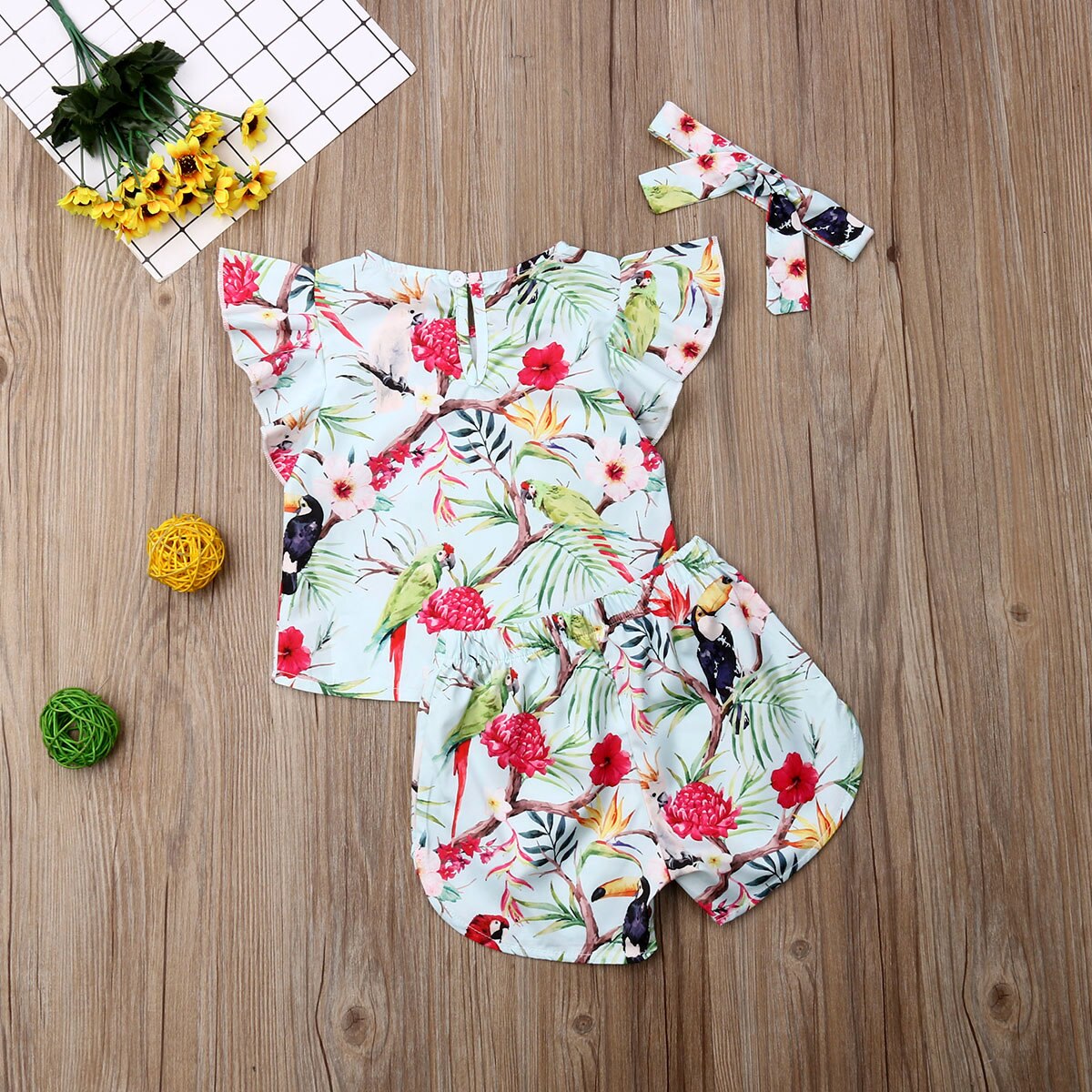 1 6Y Summer Cute Infant Kids Baby Girls Clothes