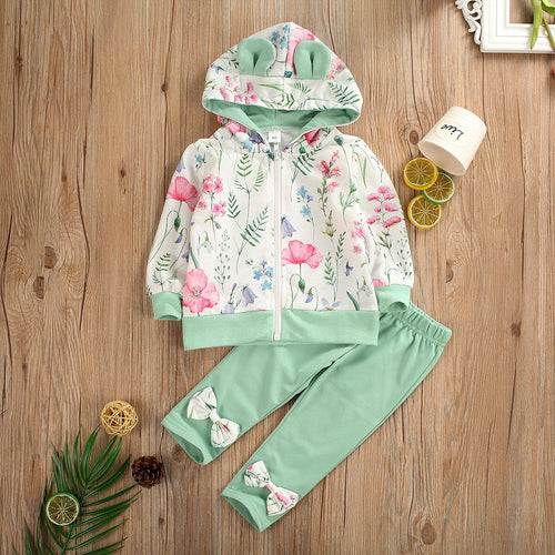 1 6Y Toddler Kids Baby Girl Clothes Sets Floral