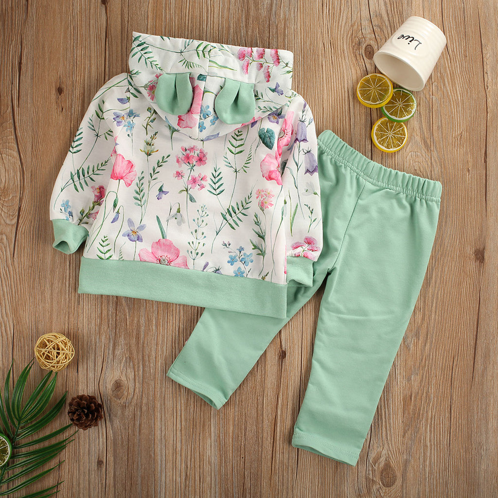 1 6Y Toddler Kids Baby Girl Clothes Sets Floral