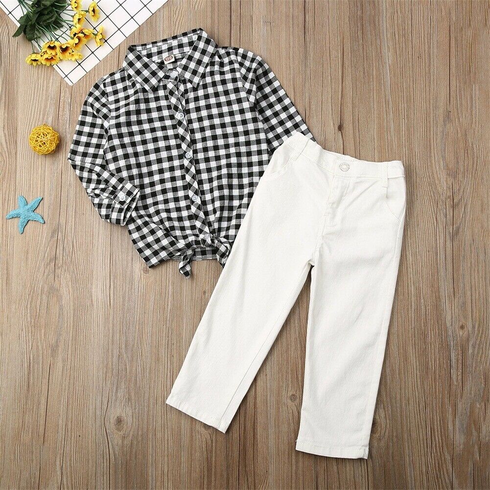 1 6Y Toddler Kids Baby Girl Clothes Sets Outfits