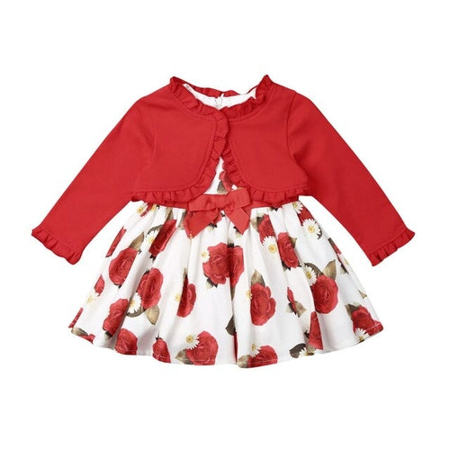 1 7Y Xmas Toddler Kids Baby Girls Clothes Sets