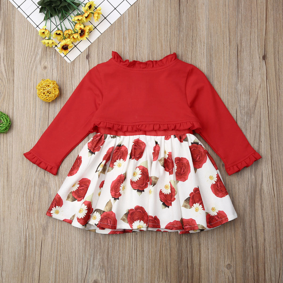 1 7Y Xmas Toddler Kids Baby Girls Clothes Sets