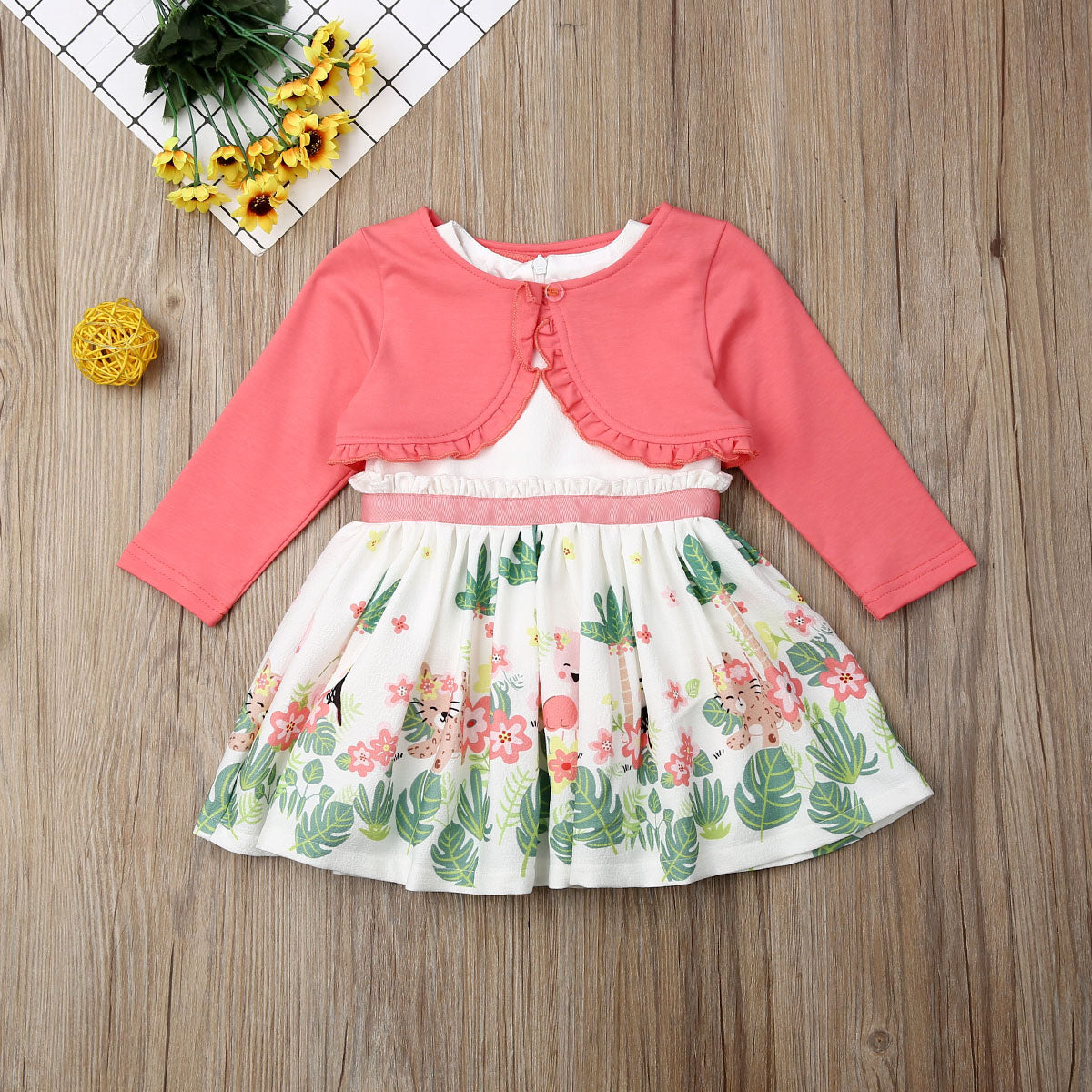 1 7Y Xmas Toddler Kids Baby Girls Clothes Sets