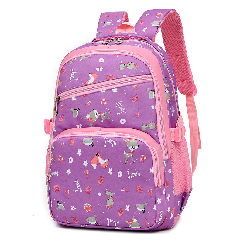 Outdoor Large-capacity Cartoon Printed Children's School Bag