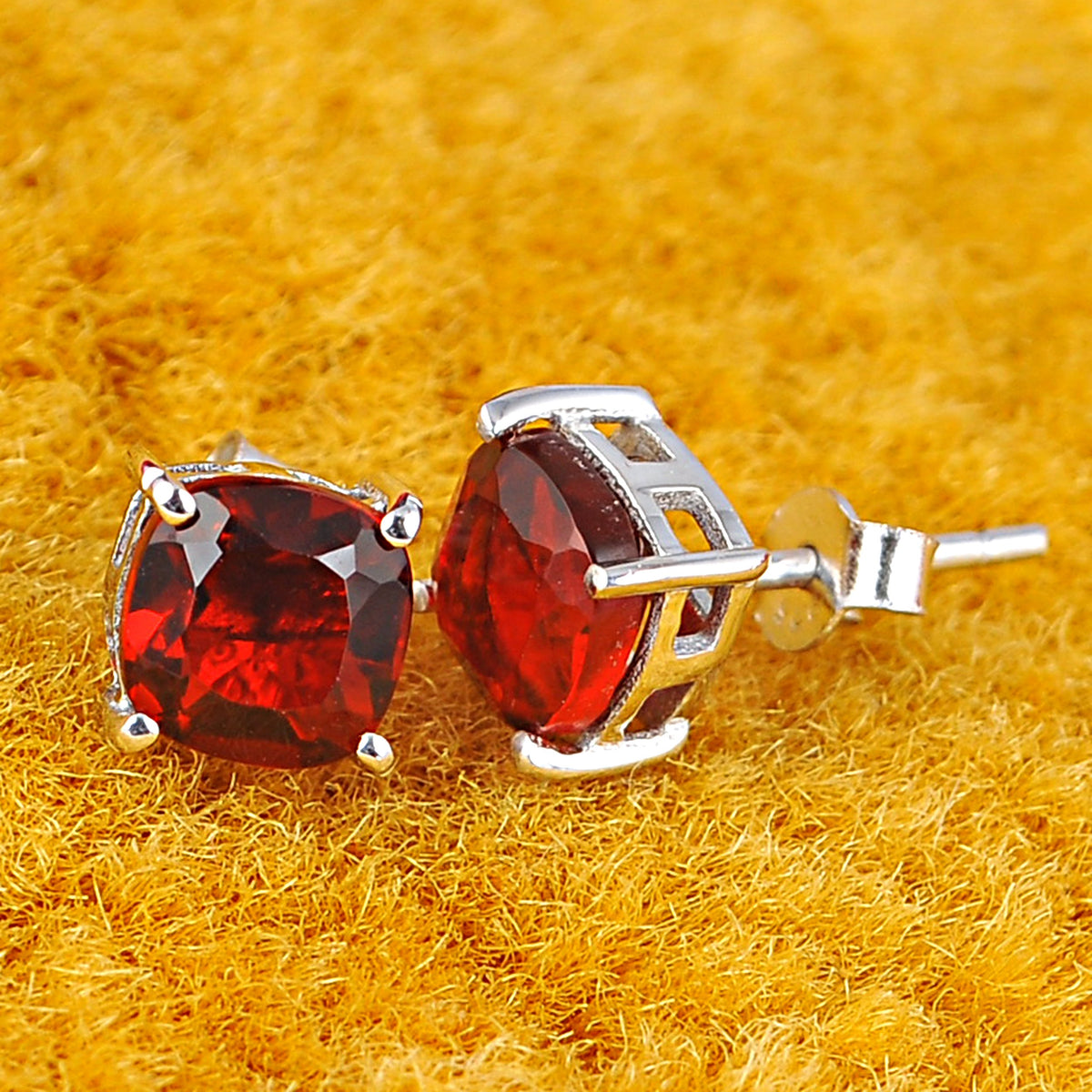 Dazzlers Birthstone Stud Earrings Sterling Silver
