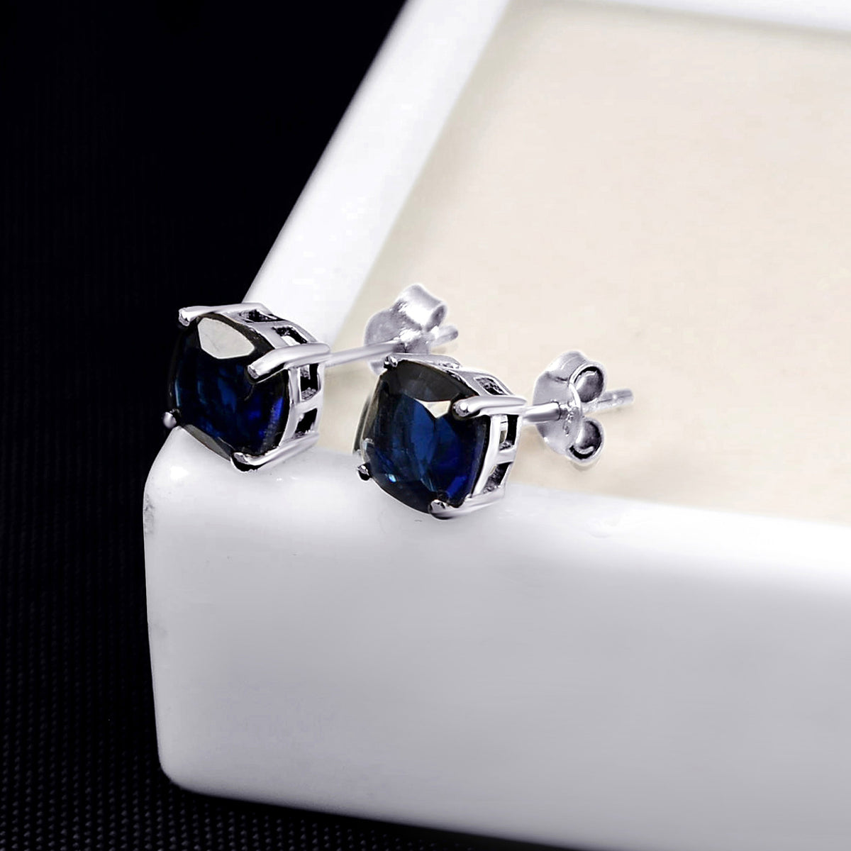 Dazzlers Birthstone Stud Earrings Sterling Silver