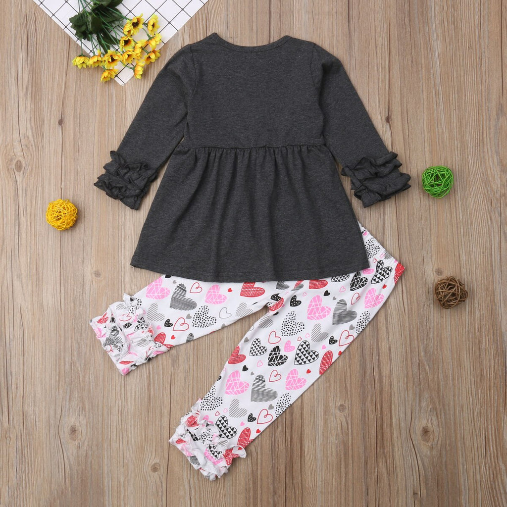 2 7Y Toddler Kids Baby Girls Cute Autumn Clothes