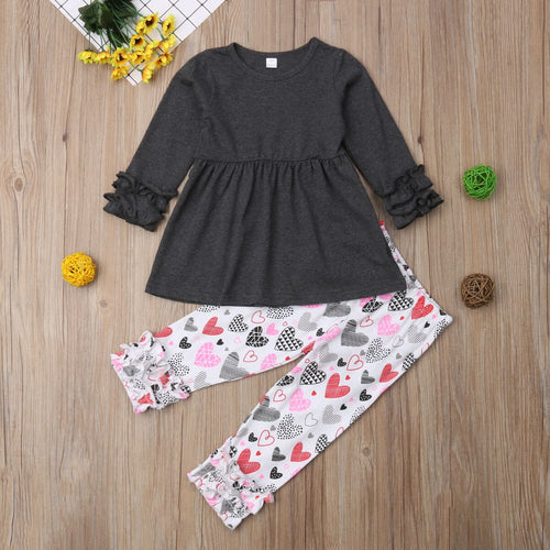 2 7Y Toddler Kids Baby Girls Cute Autumn Clothes