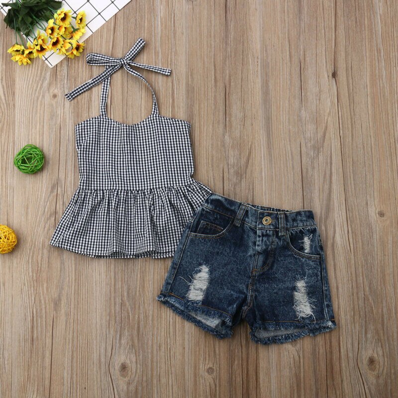 2 PCS 2019 Kid Baby Girl Clothes Set Summer