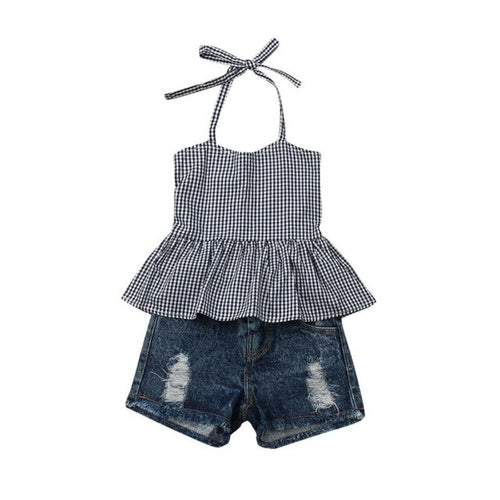 2 PCS 2019 Kid Baby Girl Clothes Set Summer