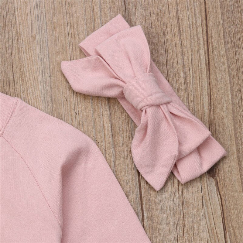Casual Kids Baby Girl Ruffles Outfits Autumn