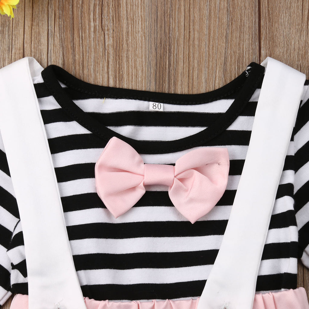 2019 Brand New Kids Baby Girls Stripes Clothes