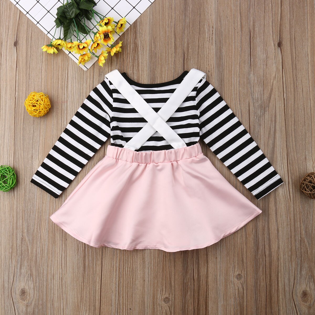 2019 Brand New Kids Baby Girls Stripes Clothes
