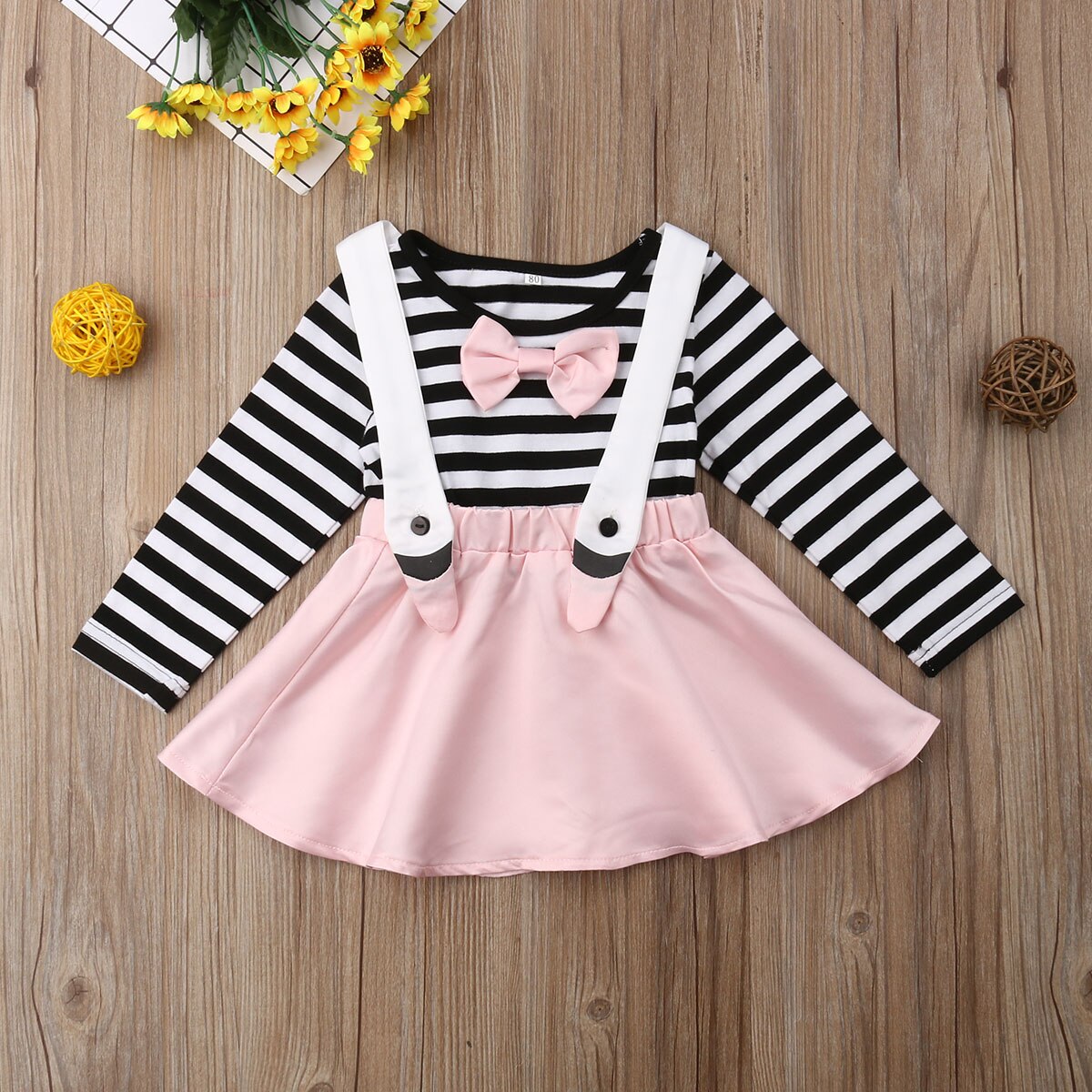 2019 Brand New Kids Baby Girls Stripes Clothes