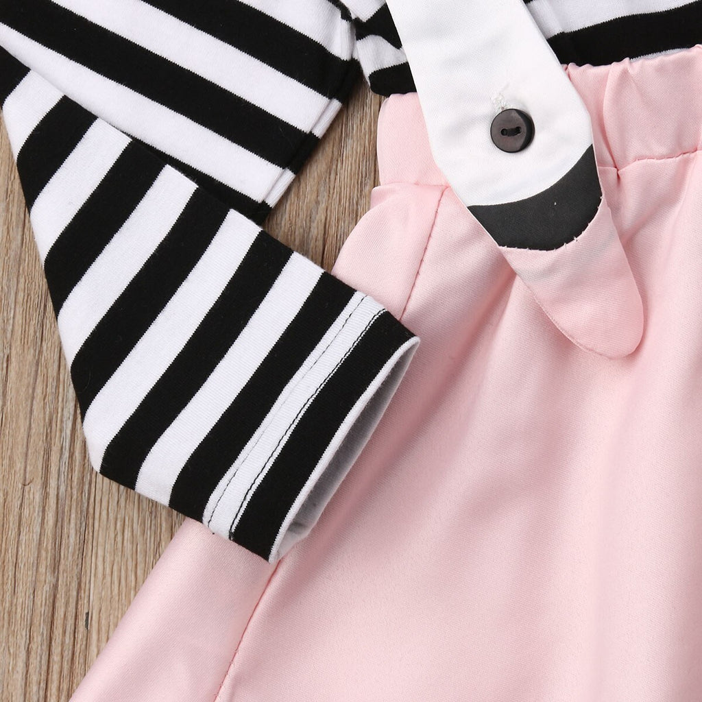 2019 Brand New Kids Baby Girls Stripes Clothes