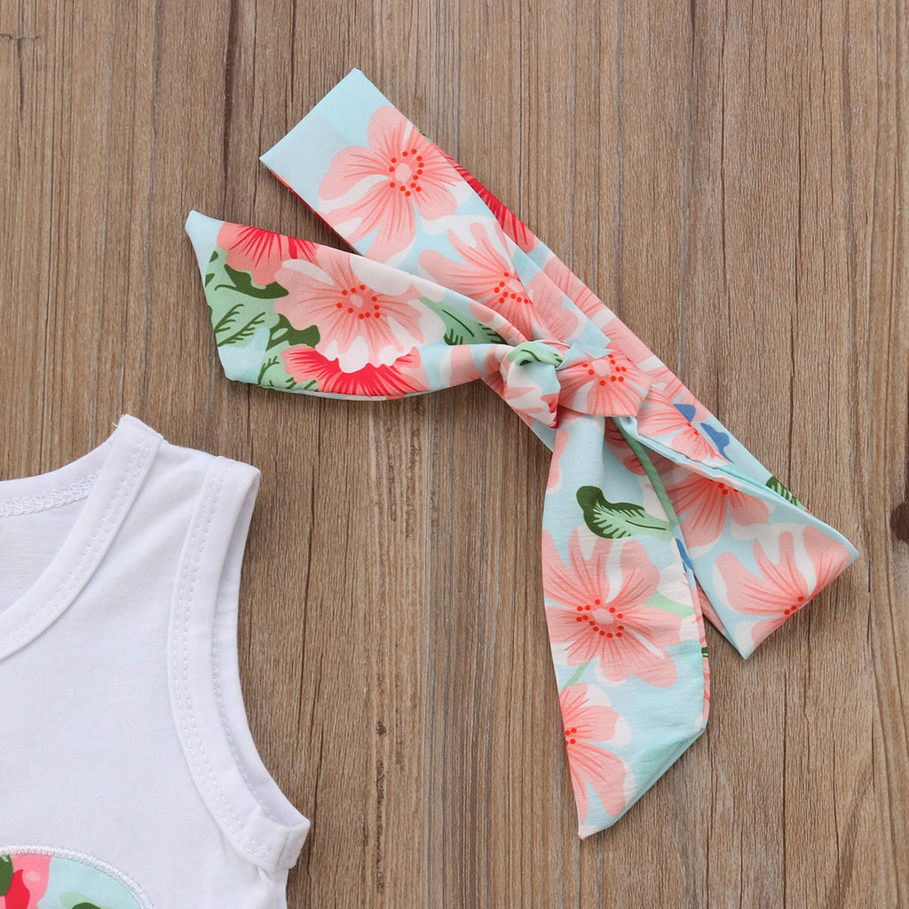 Newborn Kid Baby Girl Floral Clothes Tops