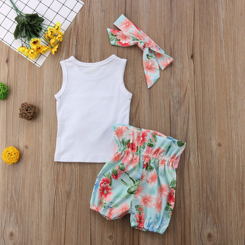 Newborn Kid Baby Girl Floral Clothes Tops