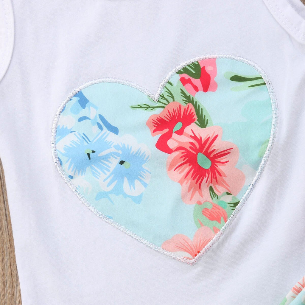 Newborn Kid Baby Girl Floral Clothes Tops