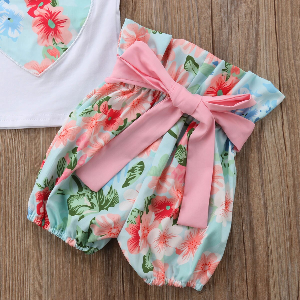 Newborn Kid Baby Girl Floral Clothes Tops