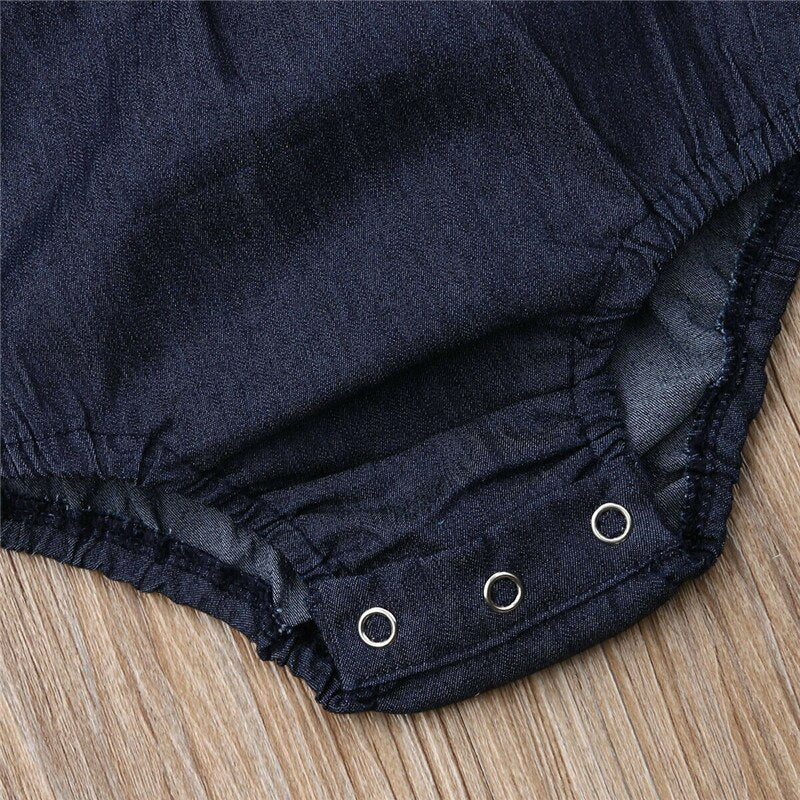 2019 Newborn Toddler Kids Baby Girl Clothes Denim