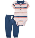 Carters Baby Boys 2 Piece Bodysuit Pants Set