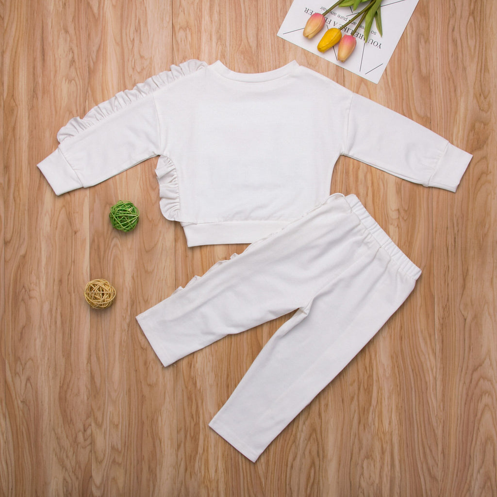 2Pcs Toddler Kid Baby Girls Sequins Clothes Sets