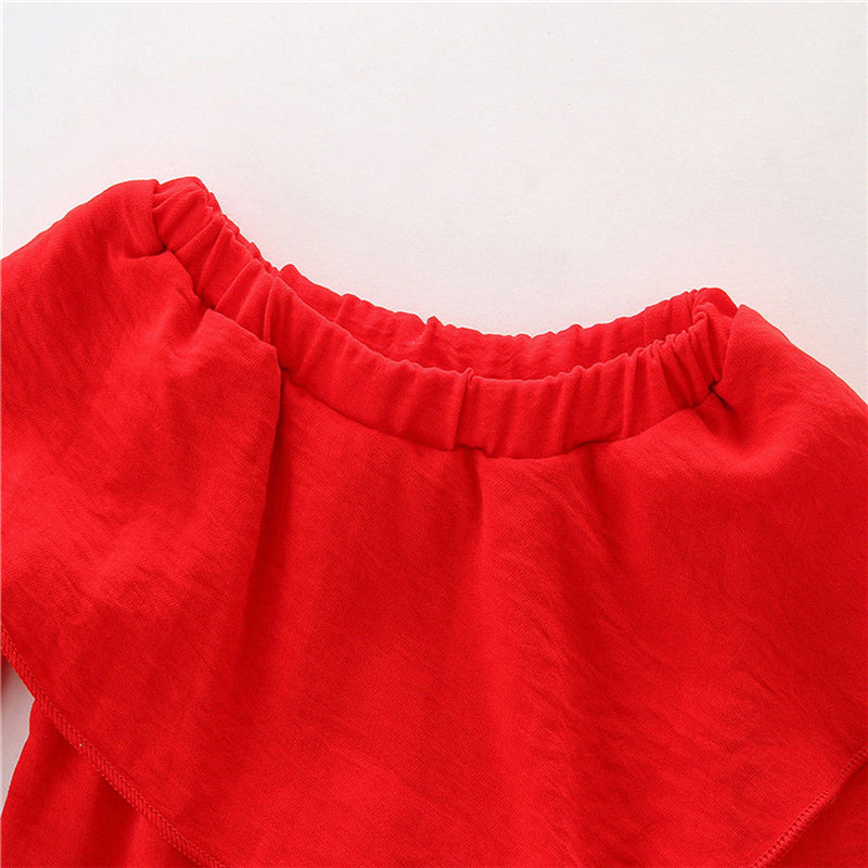 2Pcs set!!!Kids Baby Girl Outfit Sets Long Sleeve