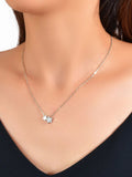 Anniversary Wedding Jewellery Silver Chain Star Pendant Necklace Nice