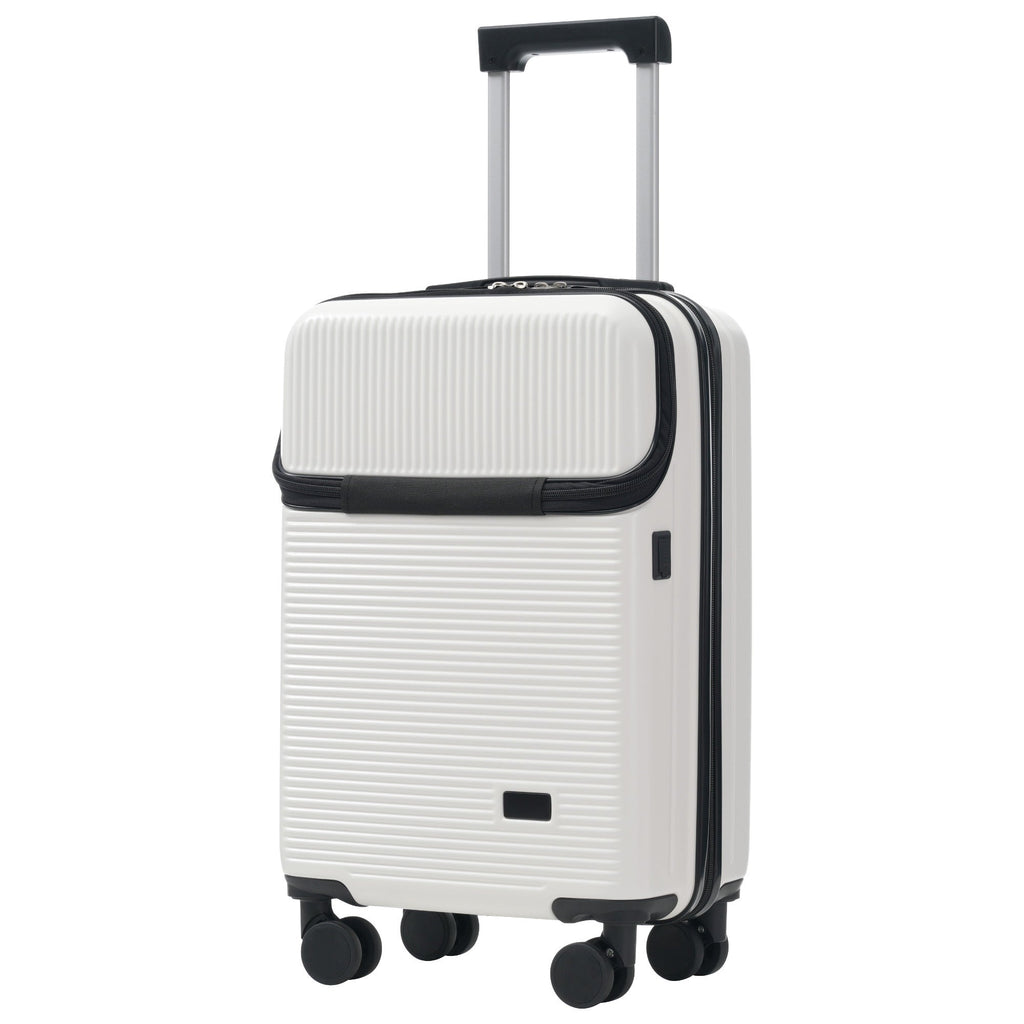5-Piece ABS Hardshell Luggage Set with Half-Opening Cases and Double