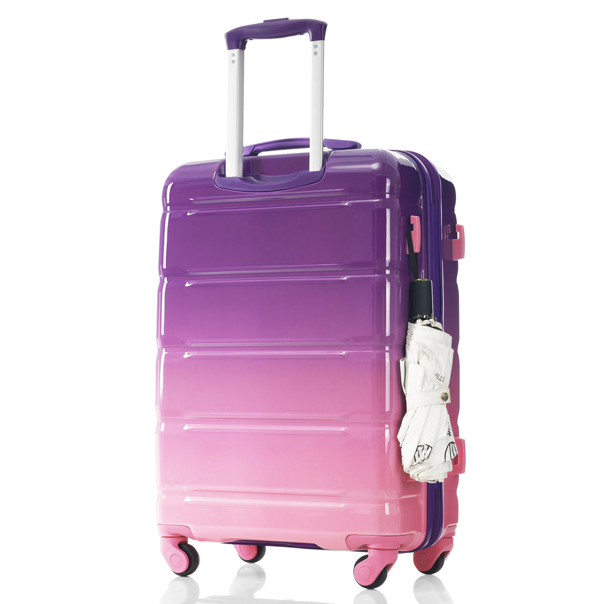 3-piece Luggage Set, 20-inch USB Airline Certified Carry-on ABS+PC