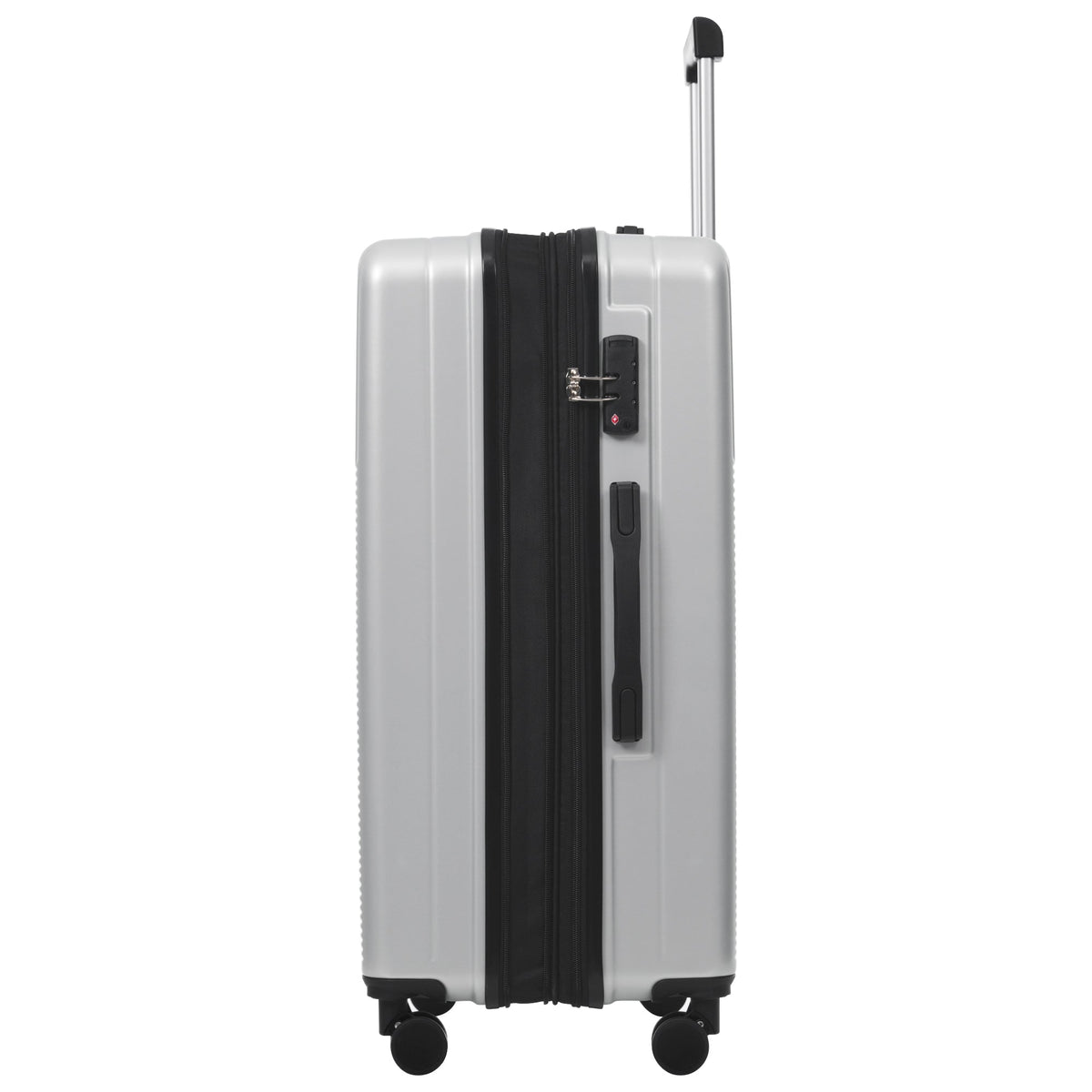 5-Piece ABS Hardshell Luggage Set with Half-Opening Cases and Double