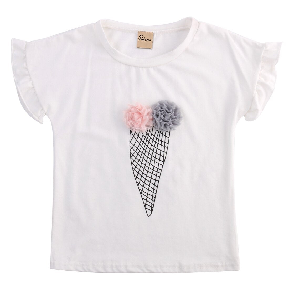 3 8Y Summer Infant Kids Girl Baby Clothes Sets Ice