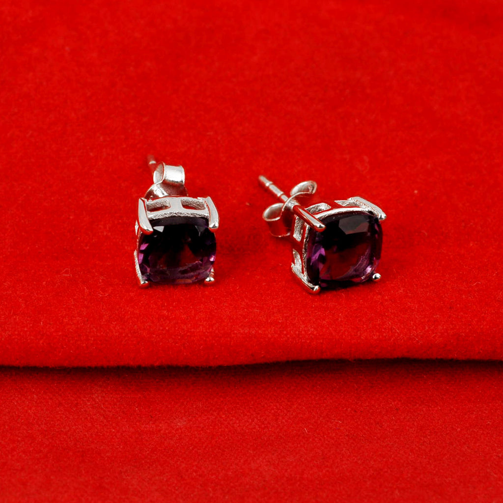 Dazzlers Birthstone Stud Earrings Sterling Silver