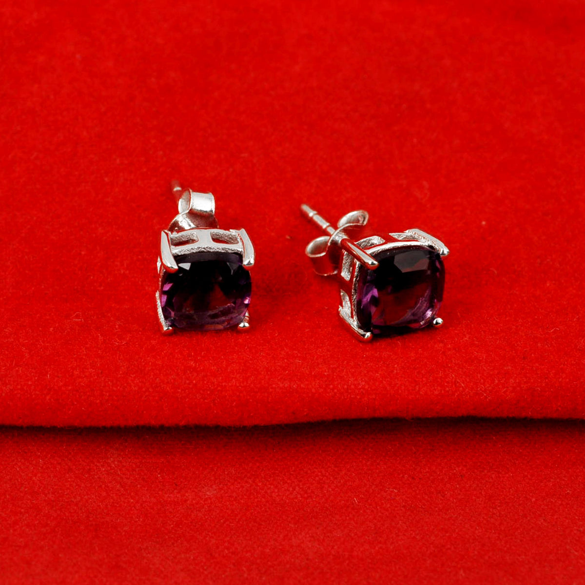Dazzlers Birthstone Stud Earrings Sterling Silver