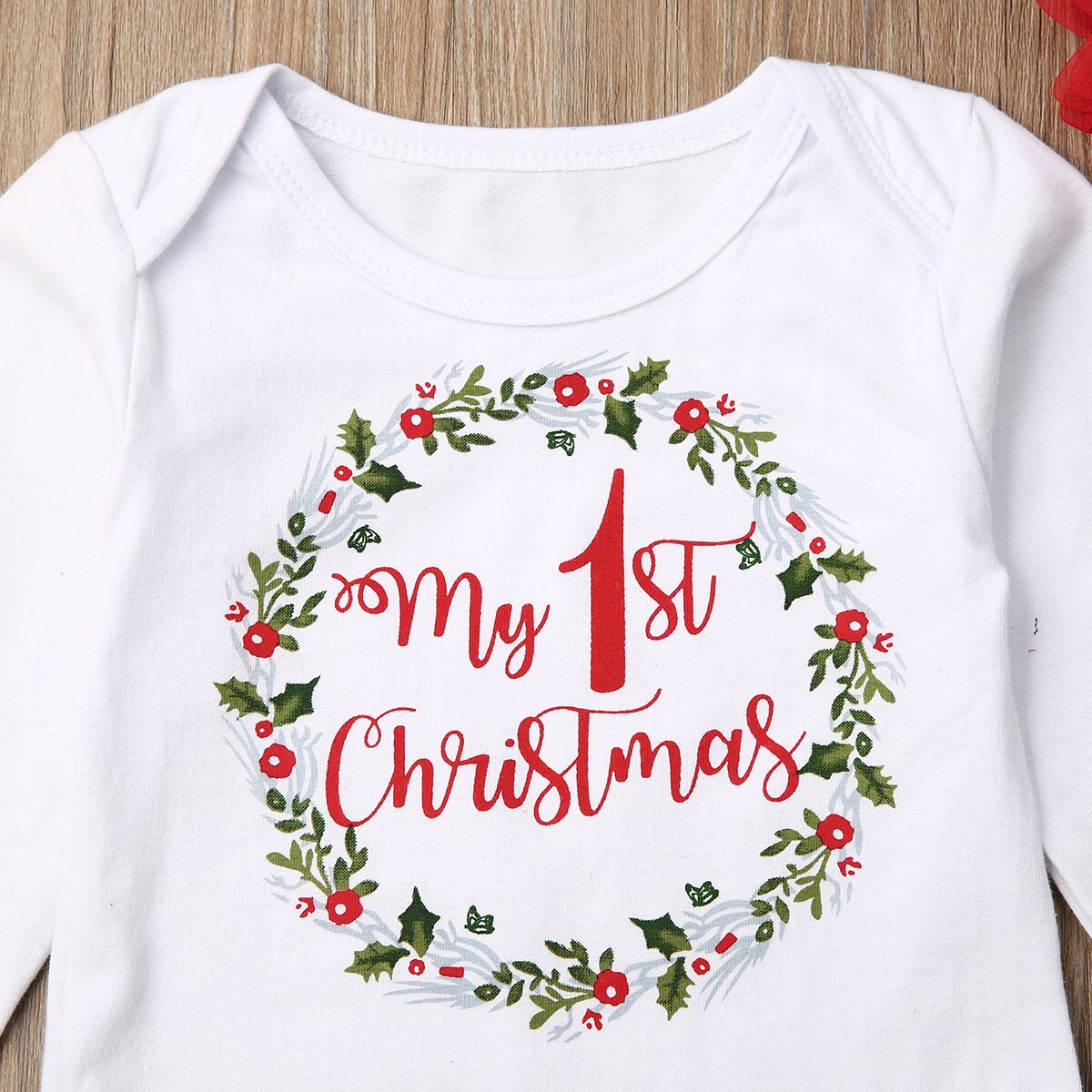 3Pcs  Newborn Kids Baby Girl Xmas Outfits Clothes